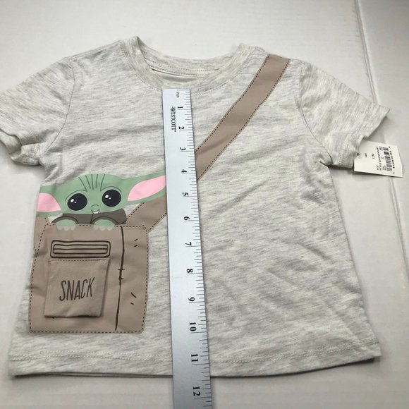 Mad Engine Star Wars Boy's Short Sleeve Pullover Shirt 12 Month Gray New - Picture 11 of 12
